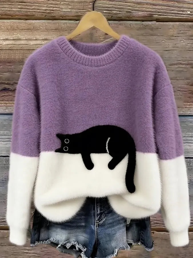 Ines | Cat Motif Knit Sweater, product image 10