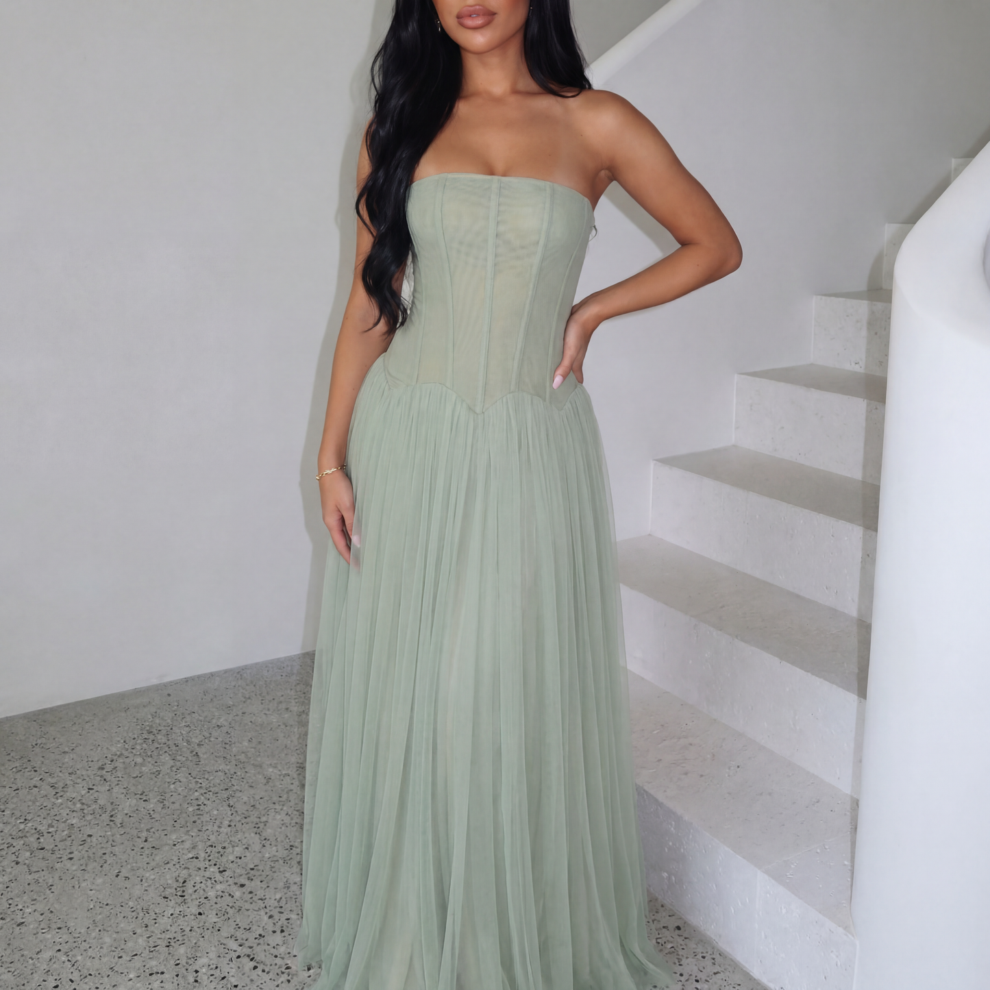 Paloma | Corset-Bodice Maxi Dress