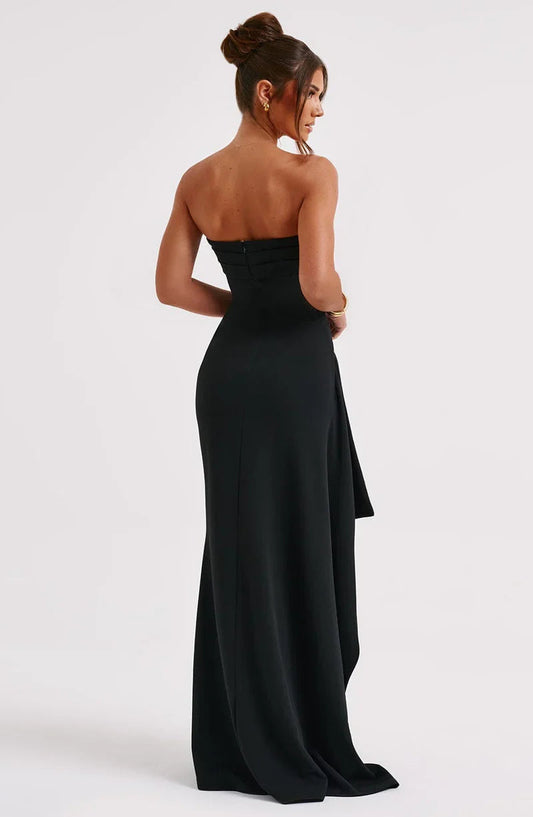 Kirrily - Strapless Draped Maxi Dress - product view 2 - Sela Look