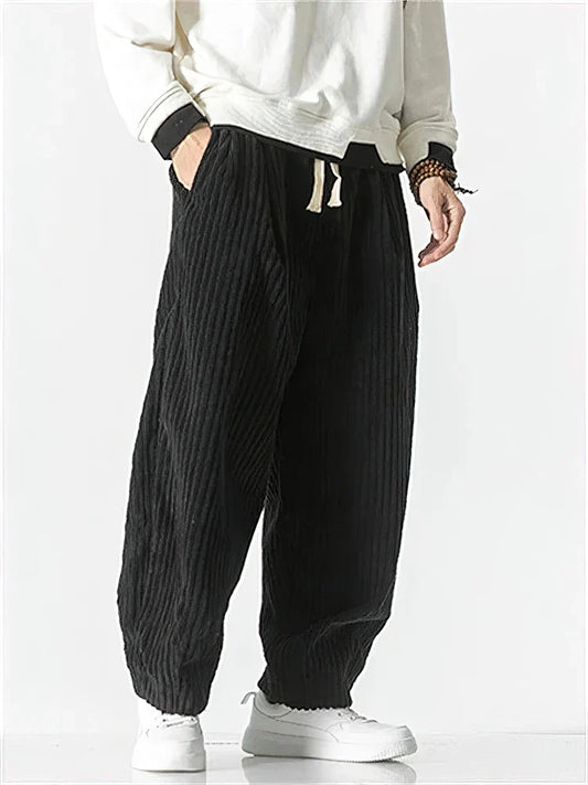 Callum - Relaxed-Fit Corduroy Trousers - product view 2 - Sela Look