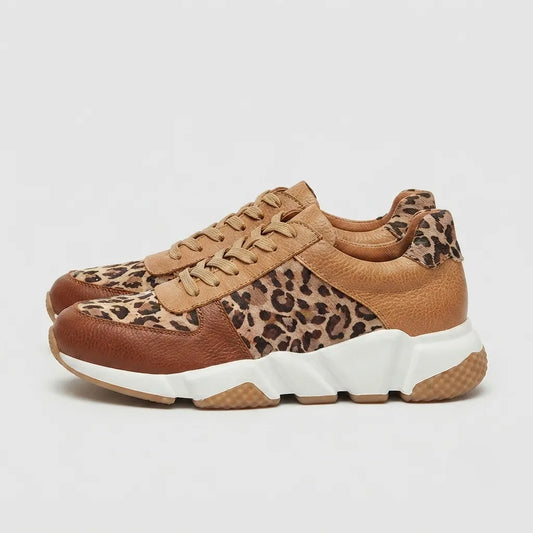 Women's Sneakers | Lace-Up Leopard Print — product view 2