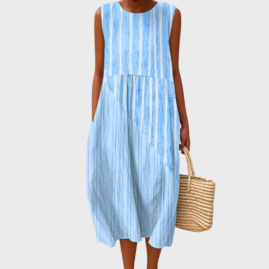 Emma | Women's Sleeveless Tiered Midi Dress – product image 2