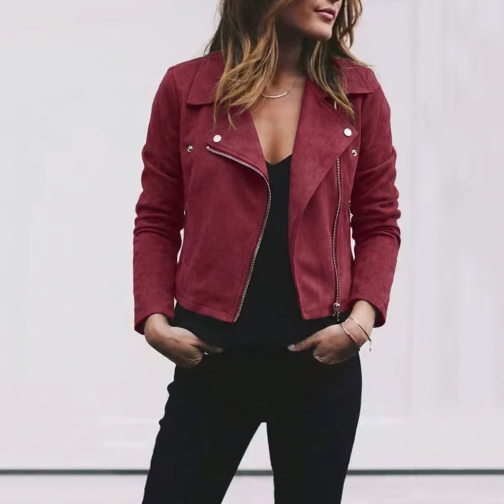 Remy - Cropped Zip-Front Jacket - product view 5 - Sela Look