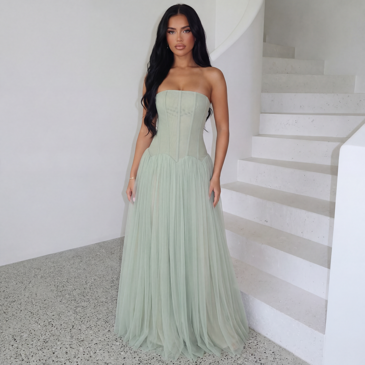 Paloma | Corset-Bodice Maxi Dress
