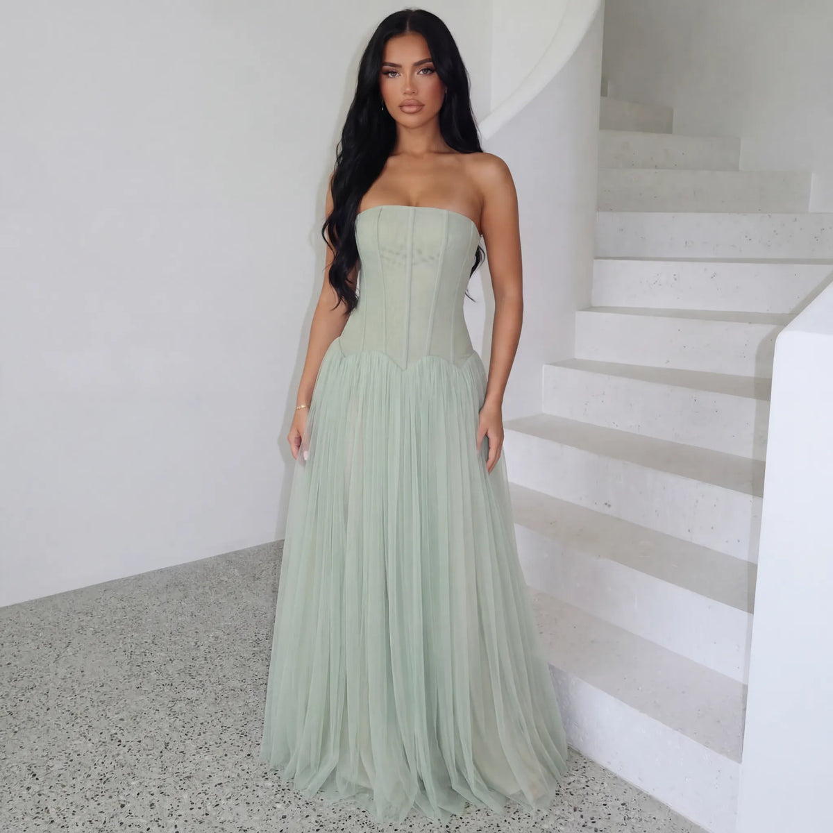 Paloma | Corset-Bodice Maxi Dress, product image 4