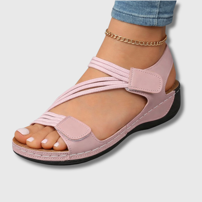 Easy Women's Slip-On Walking Wedge Sandals — product view 2