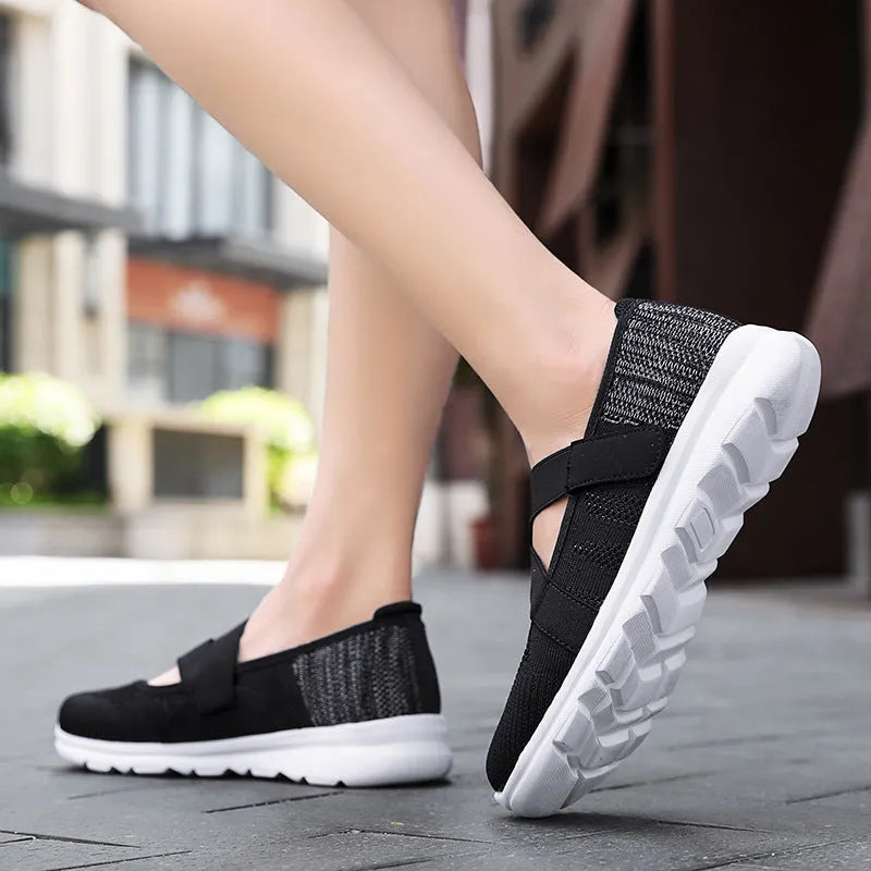 Ballet Flats | Women's Knitted Adjustable Premium, product image 4