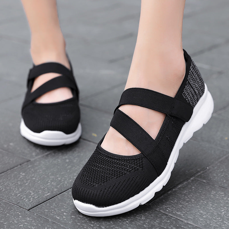 Ballet Flats | Women's Knitted Adjustable Premium, product image 1