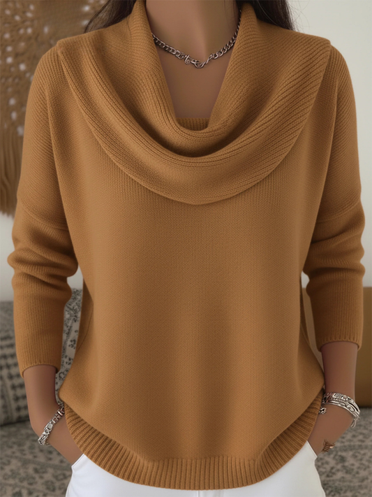 Thea | Cowl-Neck Knit Jumper