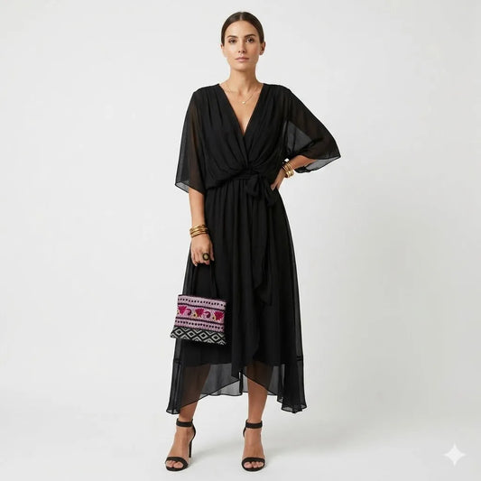 Maxi Dress | Women's Wrap Elegant Seraphina Laurent, product image 1