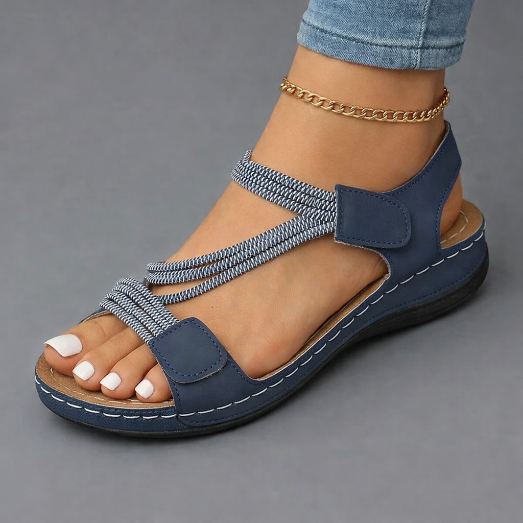 Easy Women's Slip-On Walking Wedge Sandals — product view 6