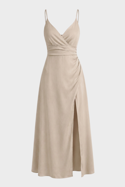 Elegant V-Neck Wedding Guest Formal Maxi Dress — product view 5