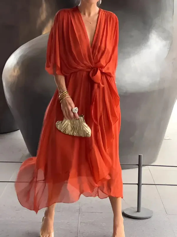 Maxi Dress | Women's Wrap Elegant Seraphina Laurent, product image 8