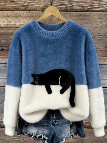 Ines | Cat Motif Knit Sweater, product image 8