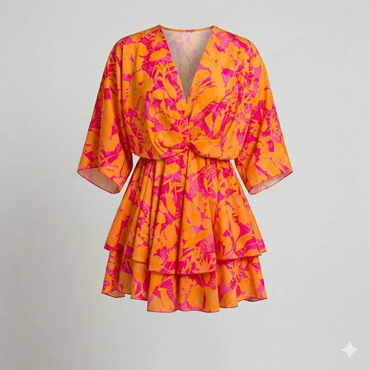 Mini Dress | Women's Floral Ruffle Sofia Bellini, product image 2