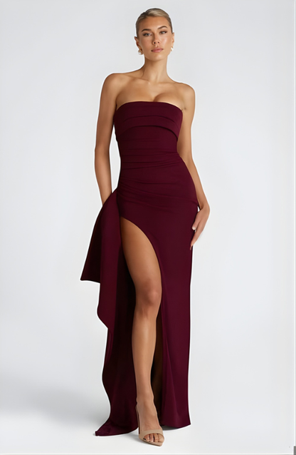 Kirrily - Strapless Draped Maxi Dress - product view 5 - Sela Look
