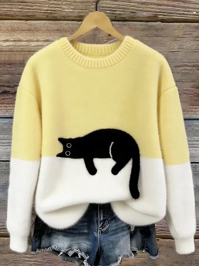 Ines | Cat Motif Knit Sweater, product image 7