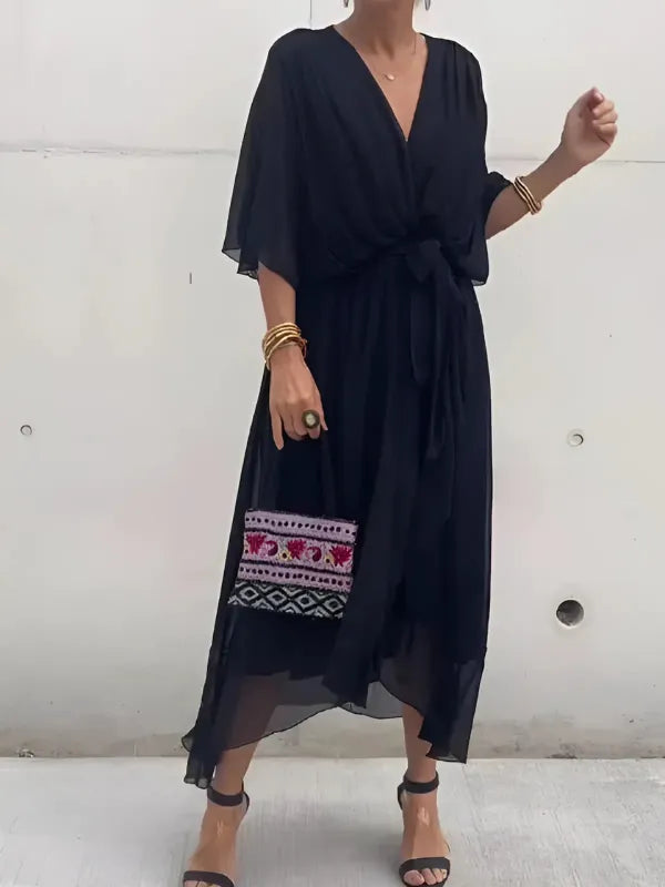 Maxi Dress | Women's Wrap Elegant Seraphina Laurent, product image 3