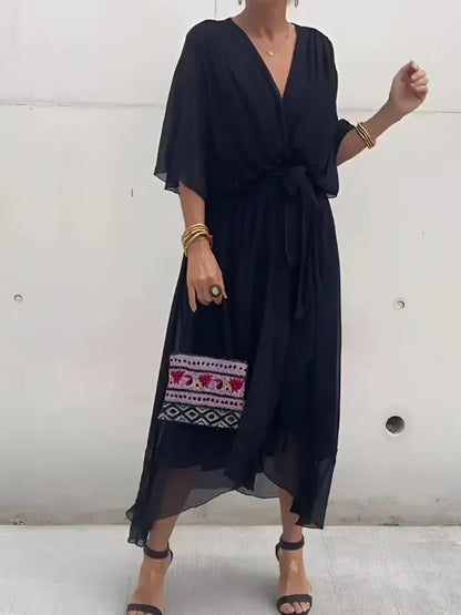 Maxi Dress | Women's Wrap Elegant Seraphina Laurent, product image 3