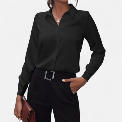 Button Up Shirt | Women's Denim Elegant Camille Laurent, product image 2