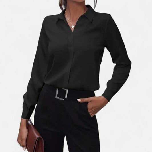 Button Up Shirt | Women's Denim Elegant Camille Laurent, product image 2