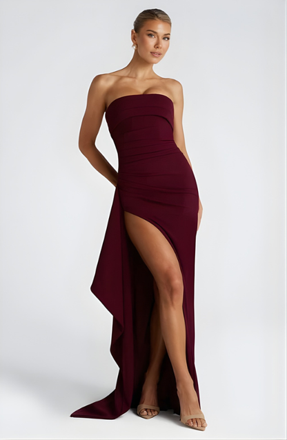 Kirrily - Strapless Draped Maxi Dress - product view 9 - Sela Look