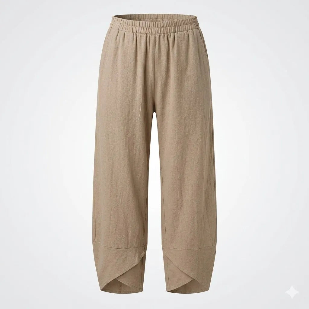Camille | Relaxed Trousers with Crossover Hems, product image 2
