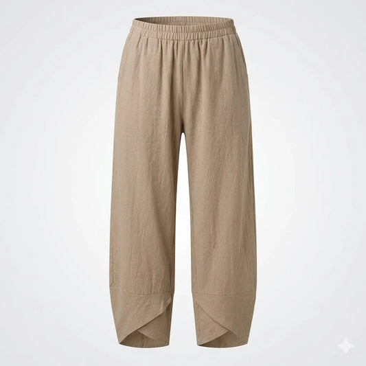 Camille | Relaxed Trousers with Crossover Hems, product image 2