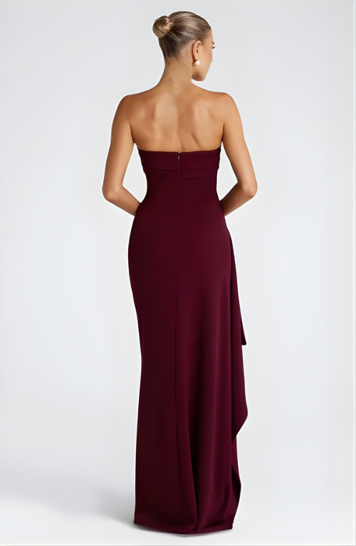 Kirrily - Strapless Draped Maxi Dress - product view 7 - Sela Look