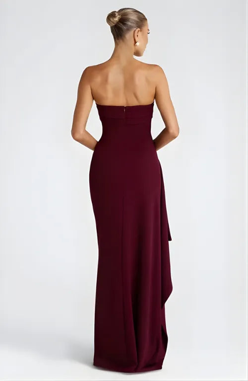 Kirrily - Strapless Draped Maxi Dress - product view 7 - Sela Look
