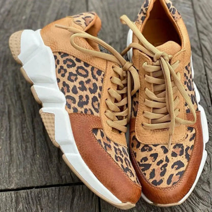 Women's Sneakers | Lace-Up Leopard Print — product view 6