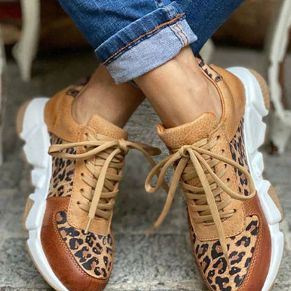 Women's Sneakers | Lace-Up Leopard Print — product view 5