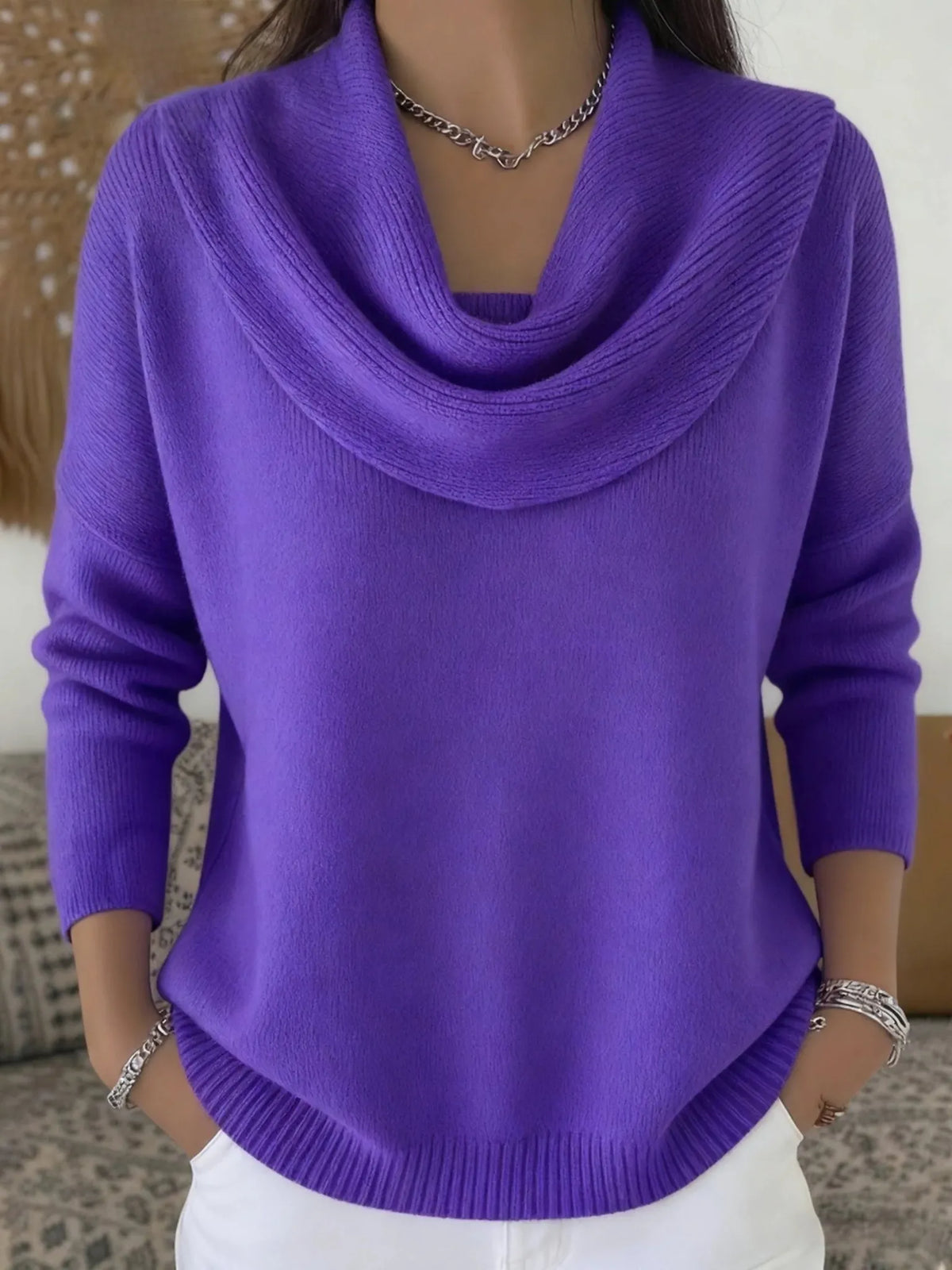 Thea | Cowl-Neck Knit Jumper, product image 9