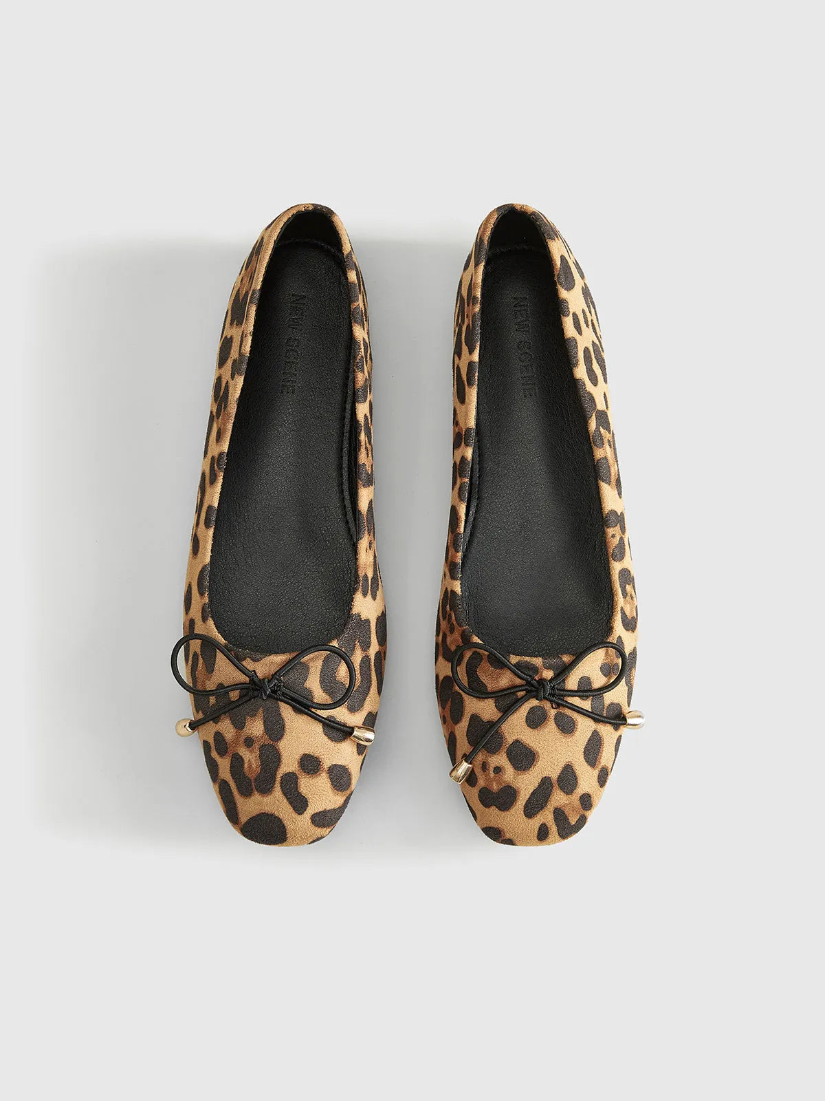 Ballet Flats | Women's Leopard Print Bow-Detail, product image 4