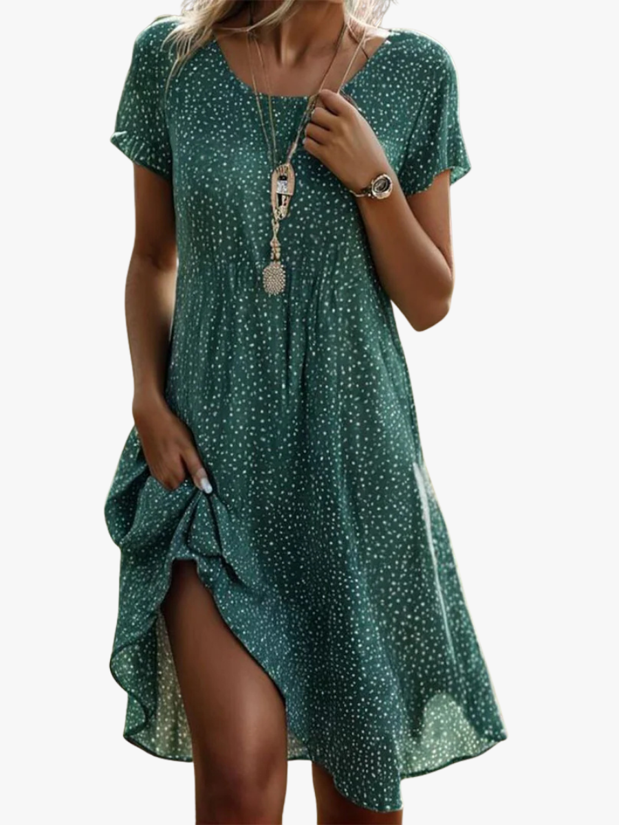 Breezy Women's V-Neck Summer Midi Dress — product view 1