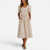 Easy Short-Sleeve Casual Summer Midi Dress — product view 1