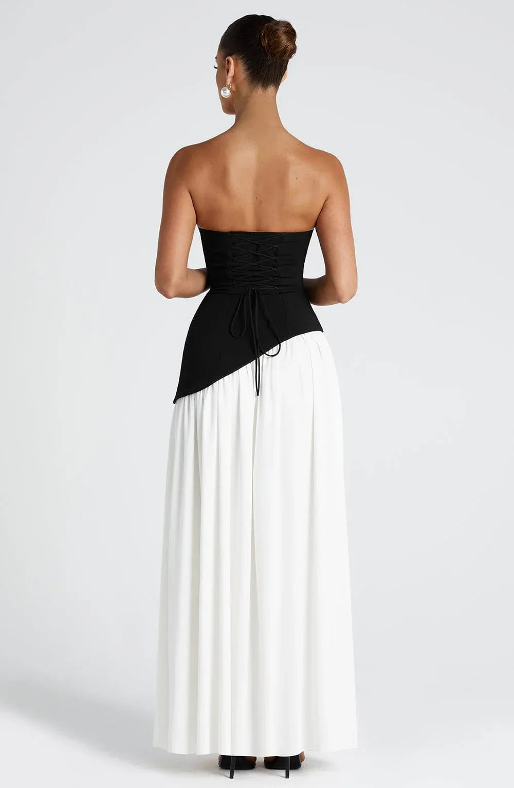 Crimson | Strapless Maxi Gown with Scarf, product image 11