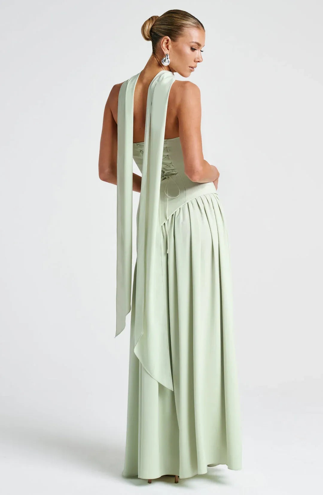 Crimson | Strapless Maxi Gown with Scarf, product image 16