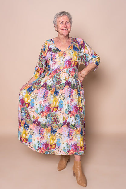 Effortless Women's Floral Midi Dress — product view 2