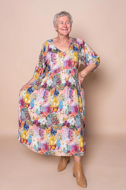 Effortless Women's Floral Midi Dress — product view 2