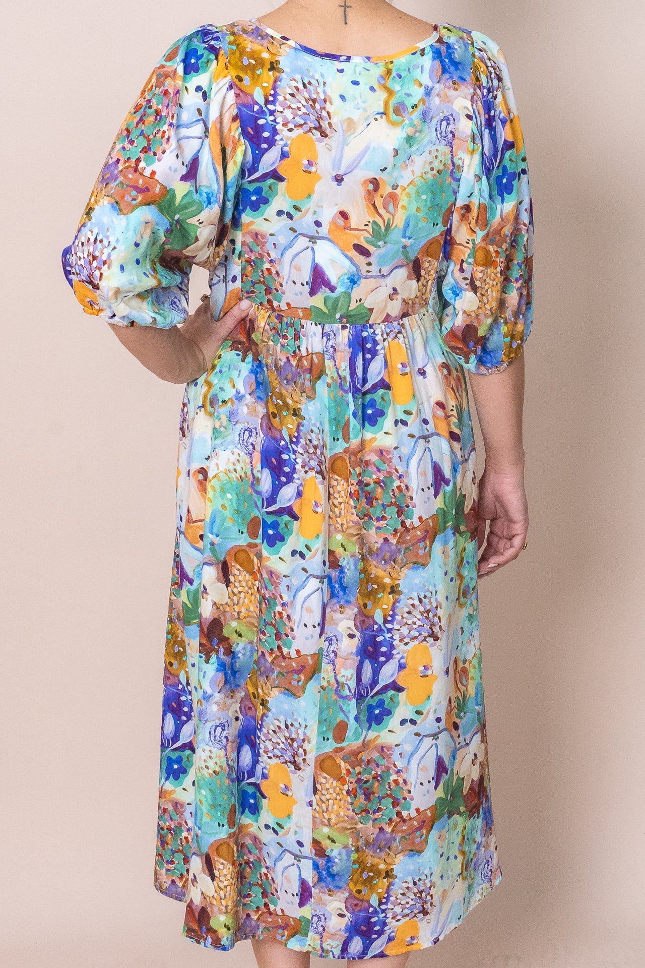 Effortless Women's Floral Midi Dress — product view 9