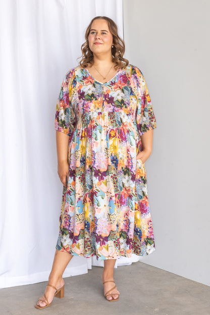 Effortless Women's Floral Midi Dress — product view 7