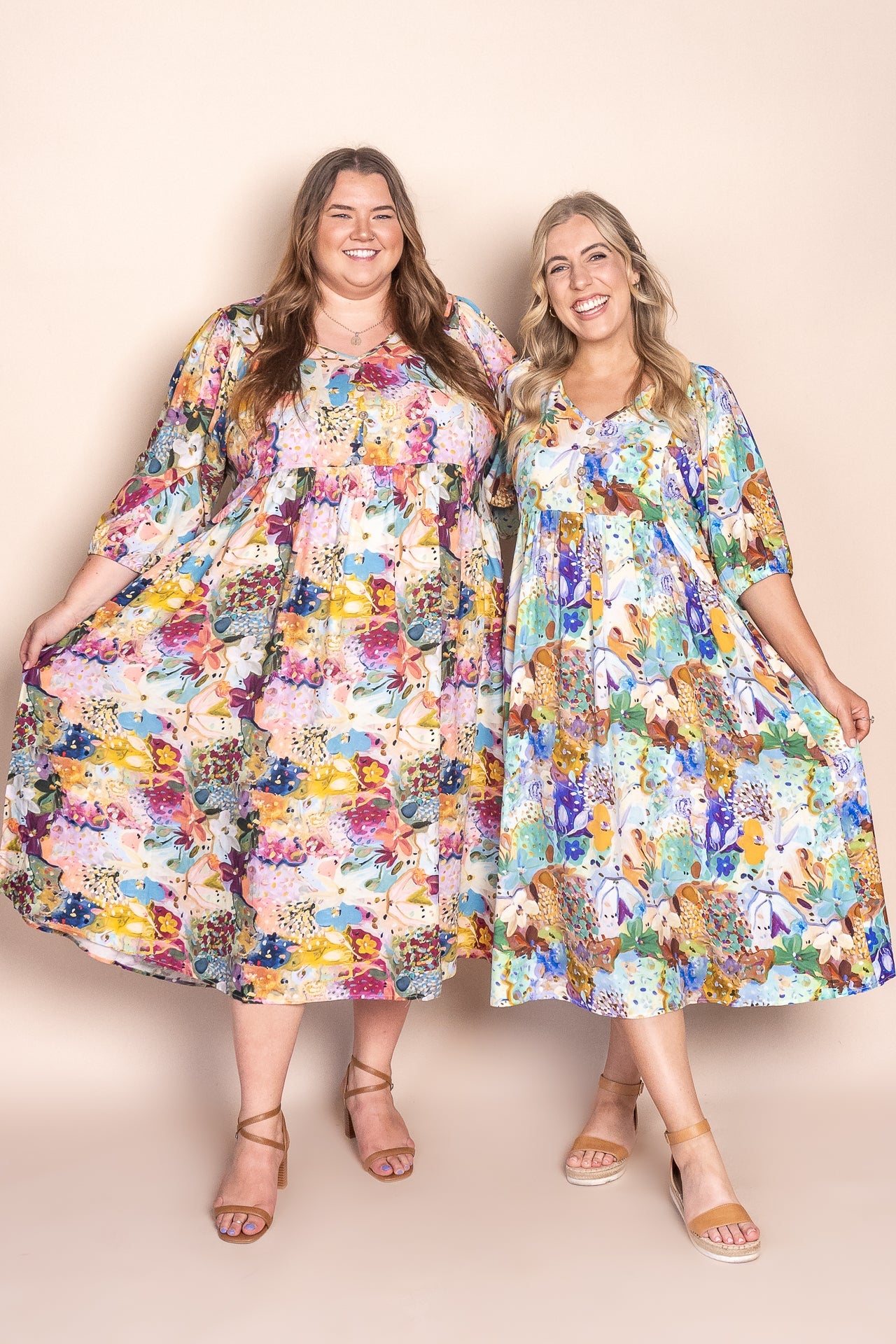 Effortless Women's Floral Midi Dress — product view 4