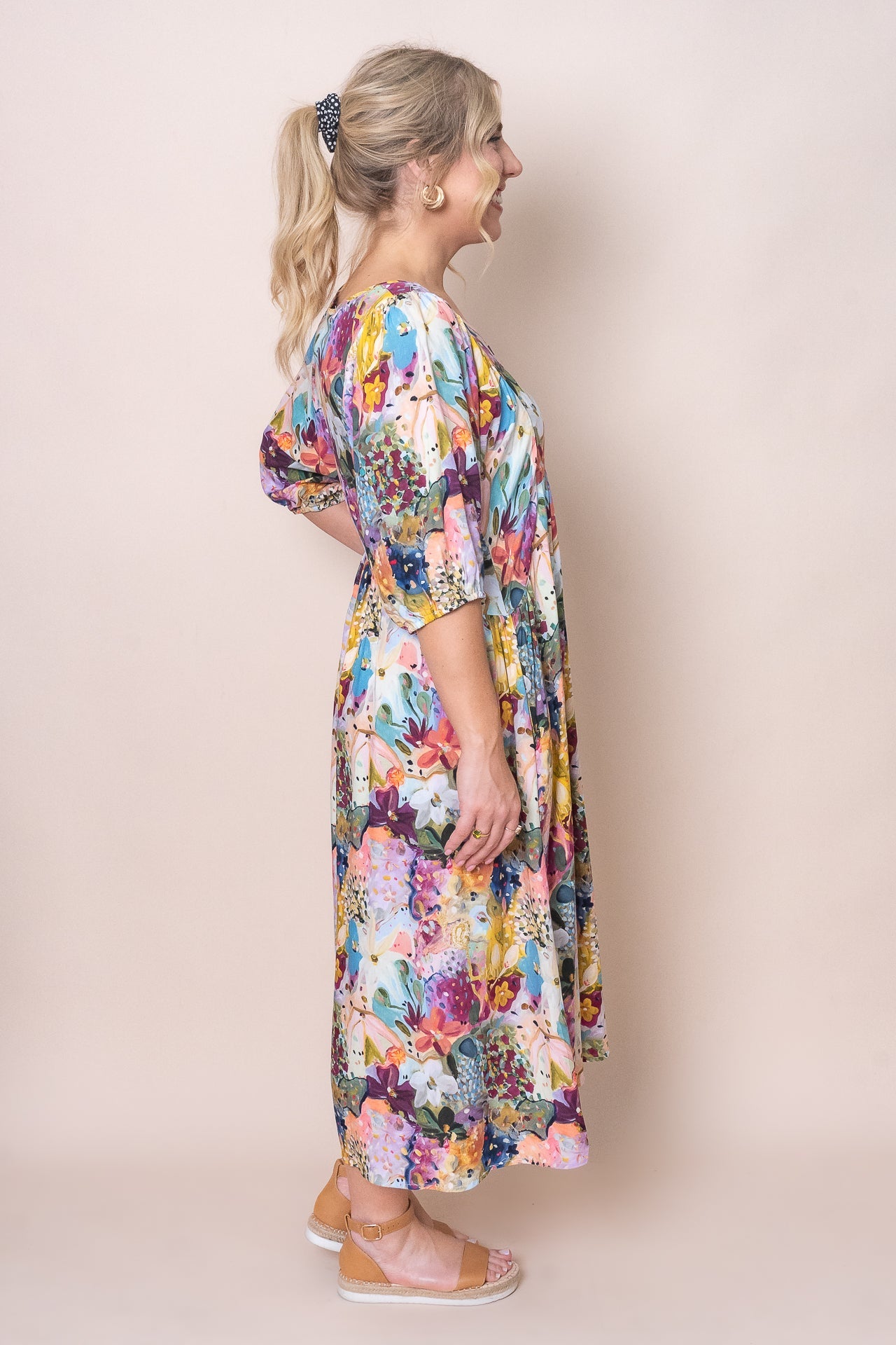 Effortless Women's Floral Midi Dress — product view 9