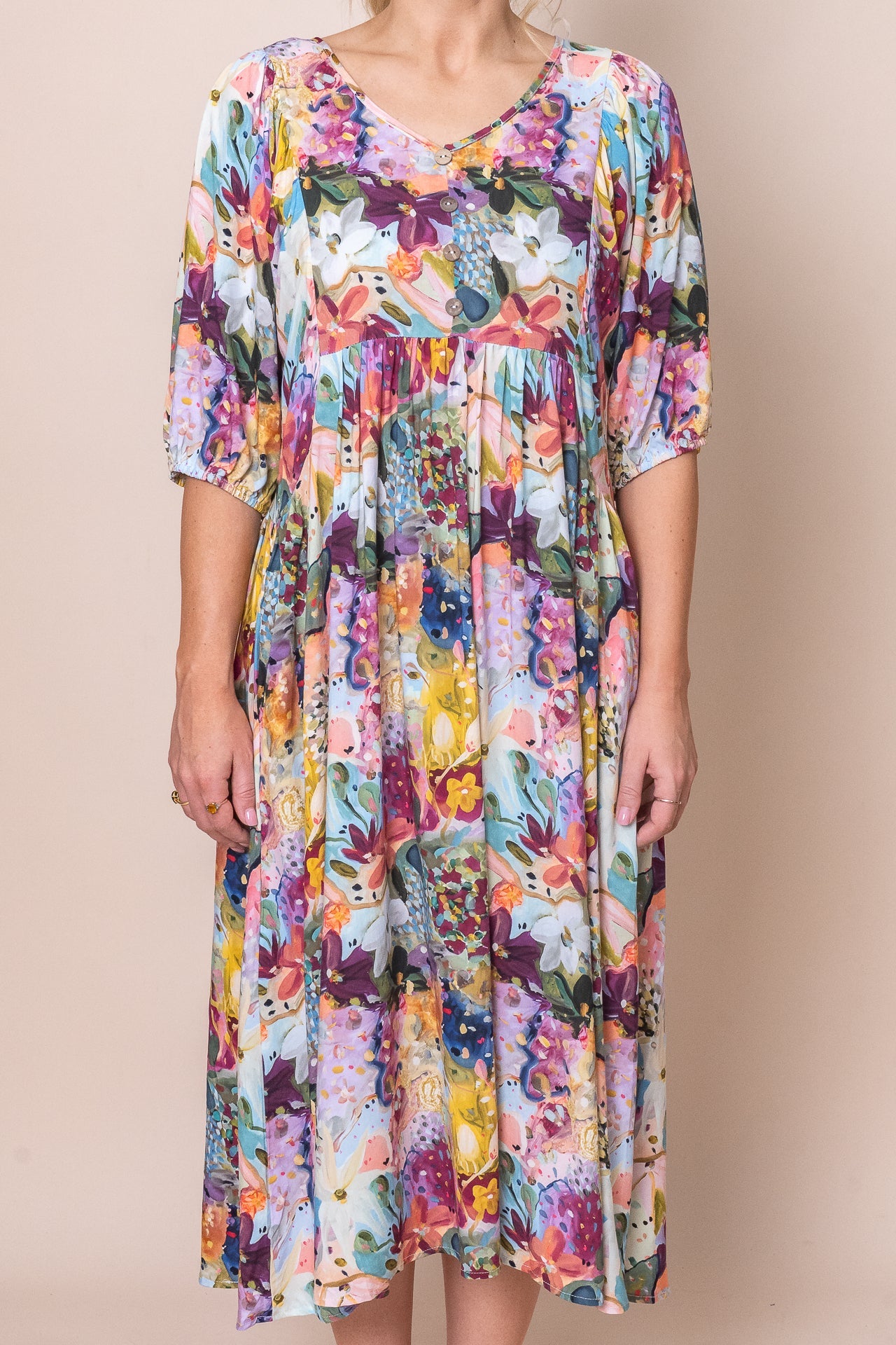 Effortless Women's Floral Midi Dress — product view 11