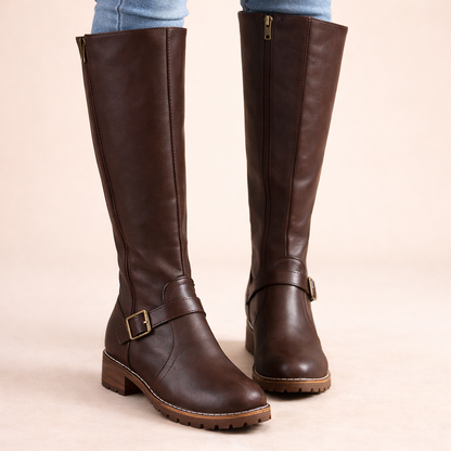 Women's Knee High Boots | Leather Buckle Boots - Original gallery position 4