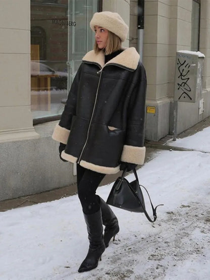 Oslo | Women's Oversized Faux Shearling Jacket