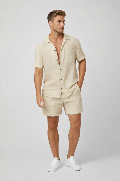 Easy Men's Summer Shirt and Shorts Matching Set — product view 1