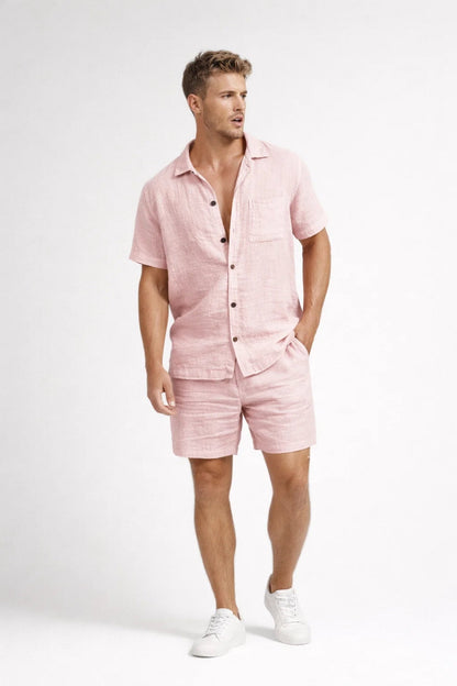 Easy Men's Summer Shirt and Shorts Matching Set — product view 2
