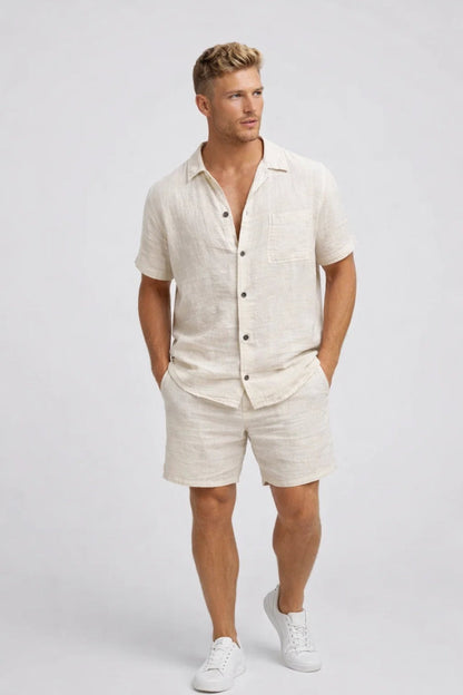 Easy Men's Summer Shirt and Shorts Matching Set — product view 3